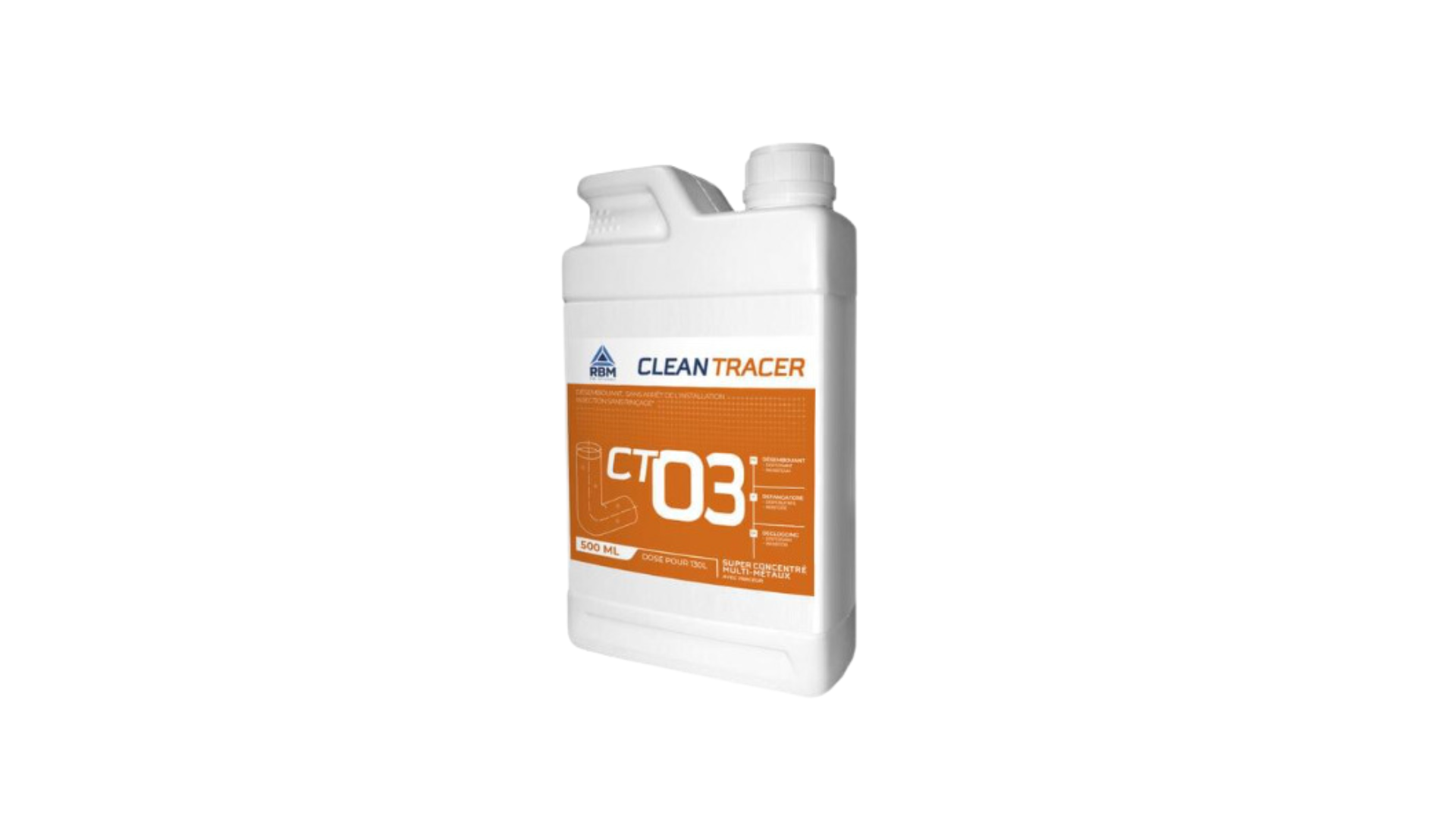 Clean Tracer CT03 Désembouant / Nettoyant réseaux, tuyauterie, canalisation - RBM