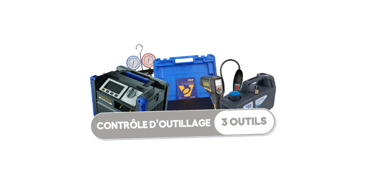 Forfait de vérification d'outillage frigoriste - 3 outils (toutes marques)