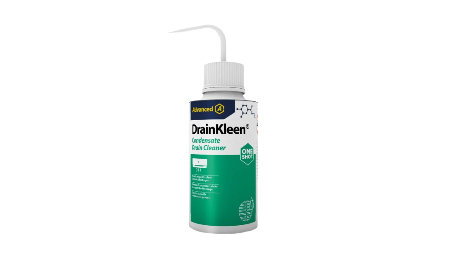 Drainkleen 250ml Nettoyant et déboucher de tuyaux d'evacuation - ADVANCED