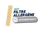 Filtre allergène RKT437A801D - MITSUBISHI HEAVY - SKM20ZG-S / SRK50ZS-WF (neuf)
