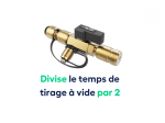 Démonte Schrader sous pression avec vanne de récupération - 1/4' et 5/16'' - VALUE