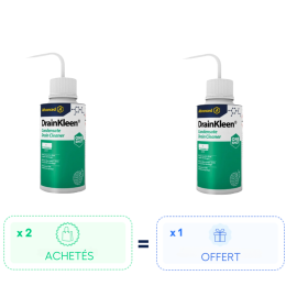 2 + 1 OFFERT - DrainKleen One Shot 250ml Nettoyant et déboucher de tuyaux d'evacuation - ADVANCED