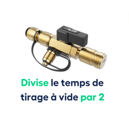Démonte Schrader sous pression avec vanne de récupération - 1/4' et 5/16'' - VALUE